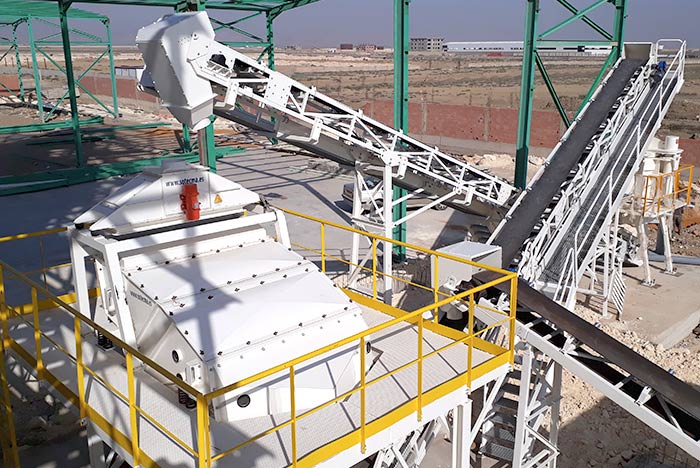 Instalación de trituración de arena y clasificación en Argelia